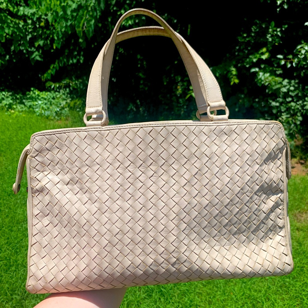 Vintage Woven Leather Handbag